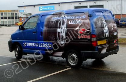 Toyota van wrapped by Totally Dynamic Leeds/Bradford