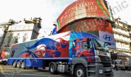 Articulated Lorry fully wrapped in printed Chrome by Totally Dynamic North London