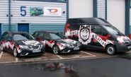Race event fleet - designed and wrapped by Totally Dynamic North London