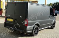 Ford Transit wrapped matte black by Totally Dynamic Milton Keynes