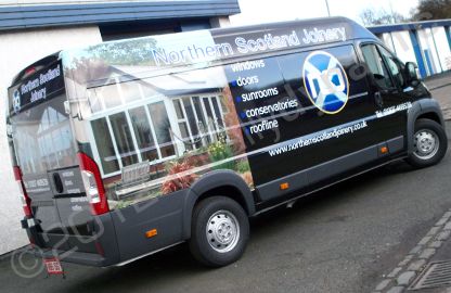 Renault Master wrapped in printed design by Totally Dynamic Central Scotland