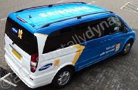Mercedes Viano fully wrapped in Olympic Torch Relay livery design by Totally Dynamic South London