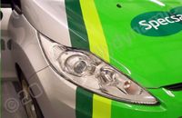 Ford Fiesta van vinyl wrapped by Totally Dynamic Central Scotland