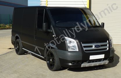 Ford Transit wrapped matte black by Totally Dynamic Milton Keynes