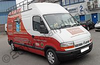 Renault Master van wrapped in printed design by Totally Dynamic North London