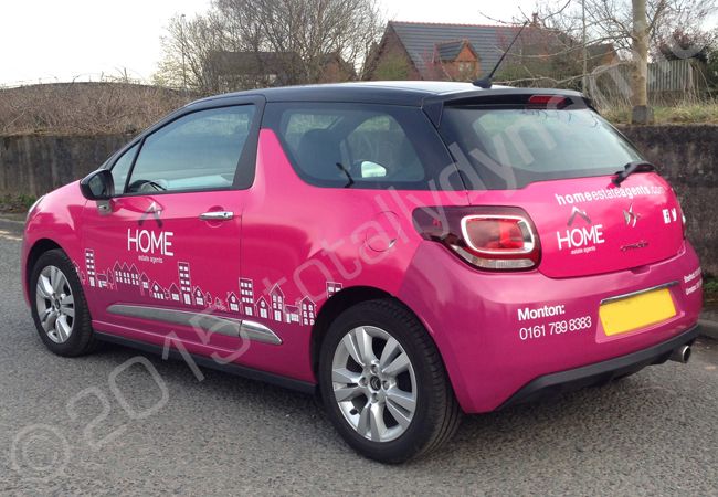 Citroen DS3 vinyl wrapped for Home Estate Agents