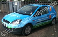 Fiesta vans (four) wrapped by Totally Dynamic Central Scotland