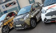 Aston Martin Cygnet fleet wrapped in printed vinyl designs by Totally Dynamic North London