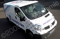 Renault van wrapped for Moonpig by Totally Dynamic North London