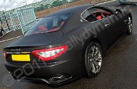 Maserati Granturismo wrapped matt black by Totally Dynamic North London