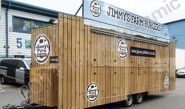 Catering trailer wrapped for Jimmys Farm by Totally Dynamic London