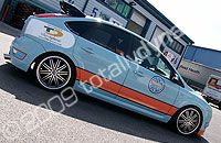 Ford wrapped Gulf Wrapped for Chris Oddie by Totally Dynamic North London