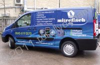 Citreon Dispatch wrapped in printed design by Totally Dynamic Leeds/Bradford
