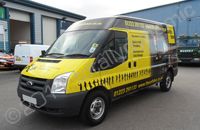 Ford Transit LWB wrapped in full colour wrap by Totally Dynamic North London