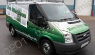 Ford Transit wrapped in full colour printed design by Totally Dynamic North London
