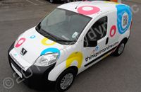 Peugeot Bipper wrapped for Thinkprintonline.com by Totally Dynamic North London