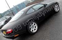 Jaguar XK8 wrapped matt black by Totally Dynamic North London