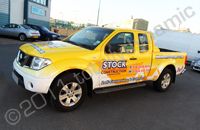 Niasan Navara wrapped in printed full colour wrap by Totally Dynamic North London
