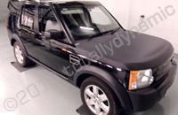 Landrover Discovery wrapped in gloss black and carbon fibre bonnet by Totally Dynamic Lincoln