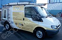 Ford Transit wrapped by Totally Dynamic North London