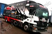 GP Motocross Truck wrapped for Dixon Yamaha by Totally Dynamic Southampton