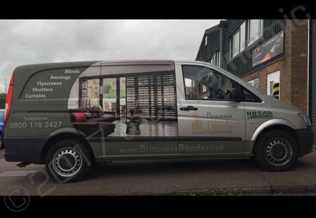Mercedes Vito part-wrap for Britannia Blinds