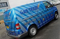 VW Transporter wrapped in printed metallic wrap by Totally Dynamic North London