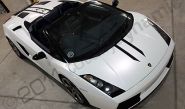 Two tone pearl white wrapped Lamborghini Gallardo by Totally Dynamic South London