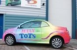 Nissan Micra Convertible - designed and wrapped by Totally Dynamic North London