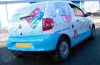 VW Up vinyl wrapped in printed design by Totally Dynamic Central Scotland