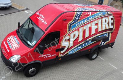 Iveco Daily wrapped with printed wrap by Totally Dynamic South London