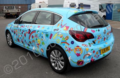 Vauxhall Astra wrapped by Totally Dynamic North London