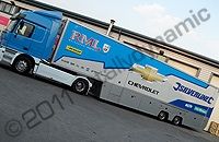 Truck wrapped for Chevrolet Race Team by Totally Dynamic North London