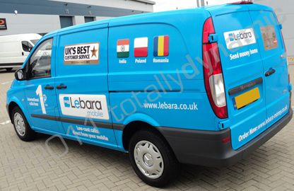 Mercedes Vito van wrapped in fully printed wrap by Totally Dynamic South London