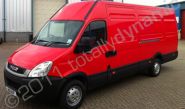 LDV van wrapped red by Totally Dynamic Southampton