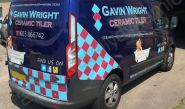 Ford Transit vinyl wrapped for Gavin Wright Ceramic Tiler