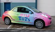 Nissan Micra Convertible - designed and wrapped by Totally Dynamic North London