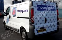 Renault van wrapped for Moonpig by Totally Dynamic North London