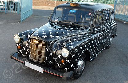 London Taxi fully wrapped in printed vinyl by Totally Dynamic North London