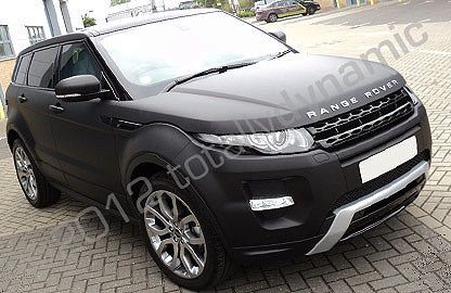 Range Rover Evoque wrapped in matt black by Totally Dynamic South London