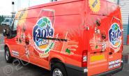 Ford Transit with fully printed wrap for Fanta Beach by Totally Dynamic North London