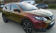 Nissan Qashqai vinyl wrapped in Rising Sun Colour Flow vinyl