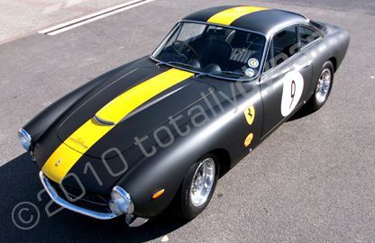 Ferrari 250 wrapped matt black with graphics by Totally Dynamic North London