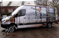 Mercedes Sprinter van wrapped by Totally Dynamic Leeds/Bradford