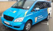 Mercedes Viano fully wrapped in Olympic Torch Relay livery design by Totally Dynamic South London
