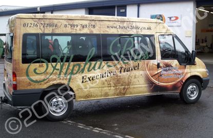 Ford Transit Designed and wrapped by Totally Dynamic Central Scotland