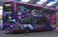 Double Decker Bus with full colour part-wrap wrapped by Totally Dynamic Central Scotland
