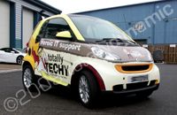 Smart car wrapped by Totally Dynamic North London