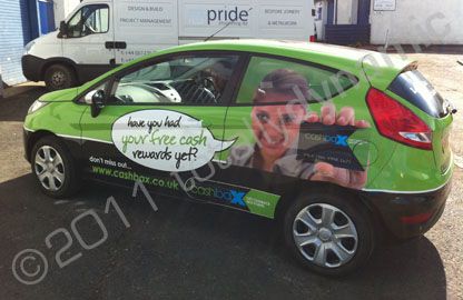 Fiesta wrapped in printed design by Totally Dynamic Central Scotland