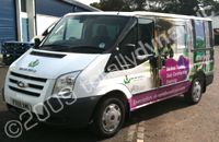 Transit Van wrapped by Totally Dynamic Central Scotland